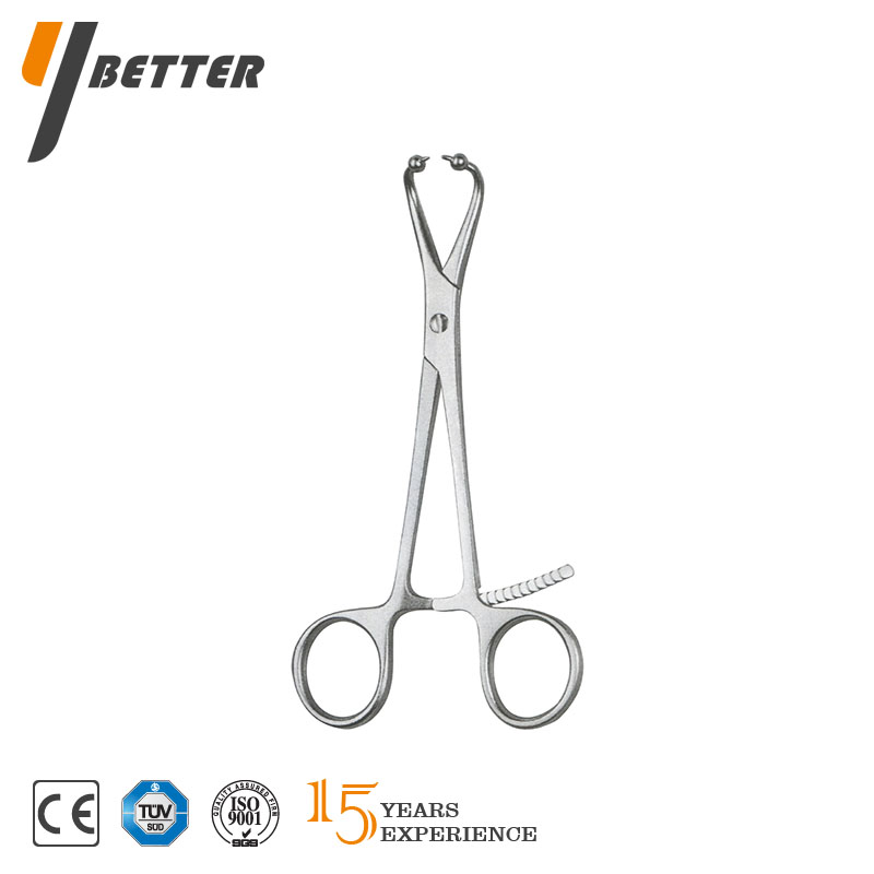 帶尖復位鉗（圓頭彎）