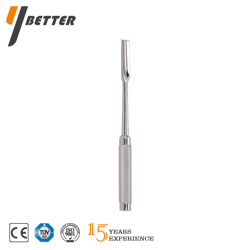 骨圓鑿（薄型滾花柄）